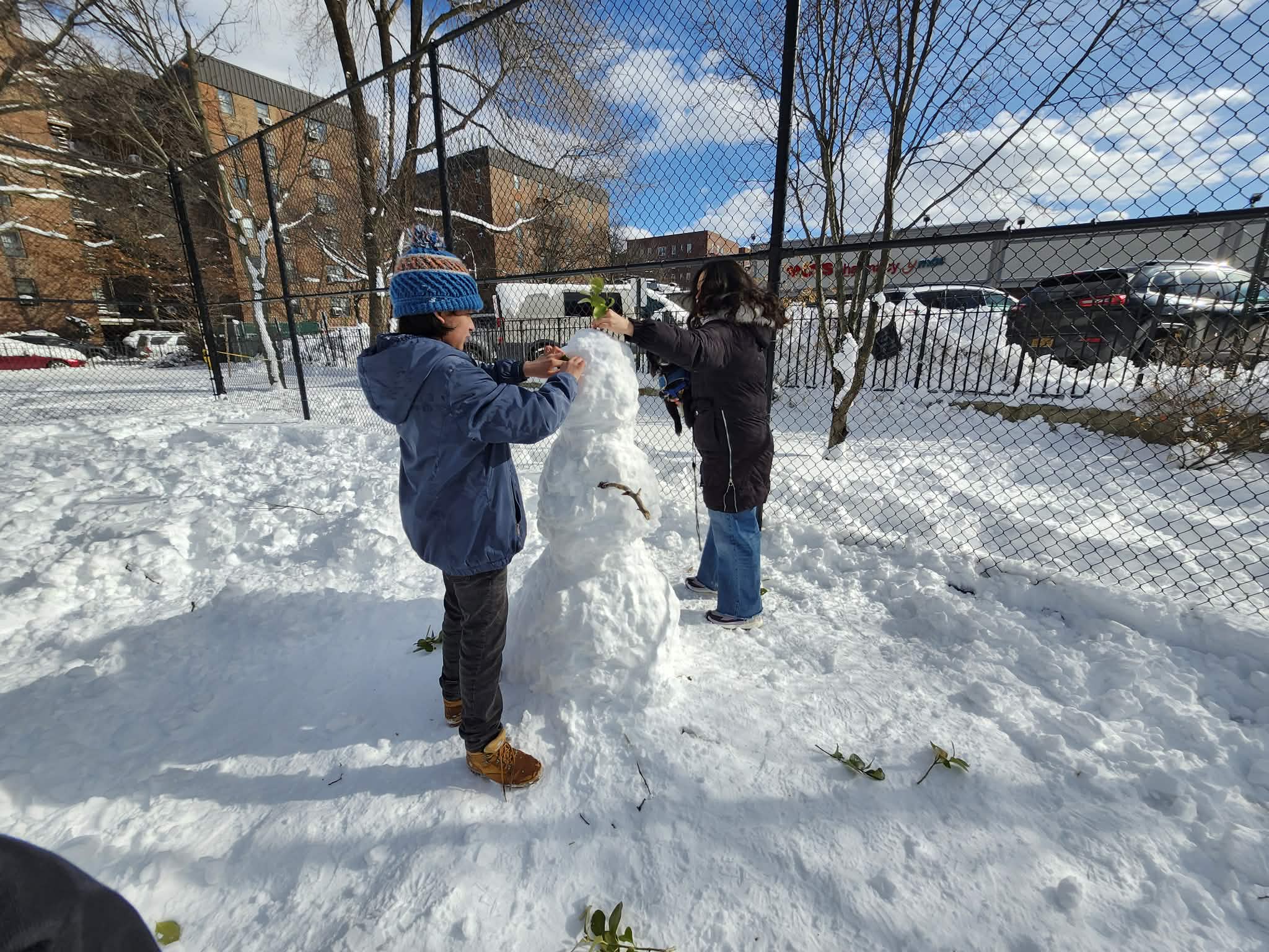 "¡A mal tiempo ... buena cara!" Disfrutando la nevada invernal