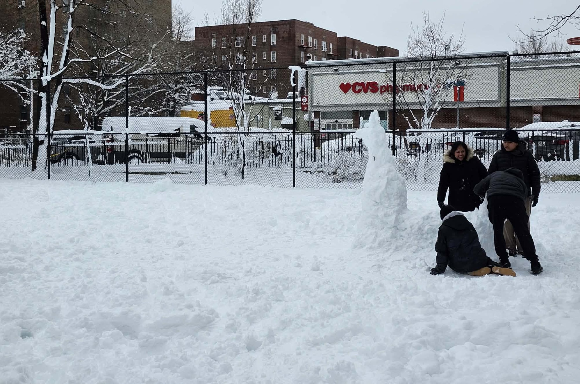 "¡A mal tiempo ... buena cara!" Disfrutando la nevada invernal