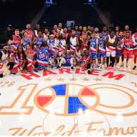 Los Harlem Globetrotters se presentan en el Nassau Coliseum de Long Island
