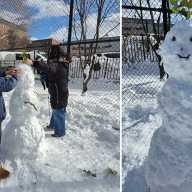 "¡A mal tiempo ... buena cara!" Disfrutando la nevada invernal