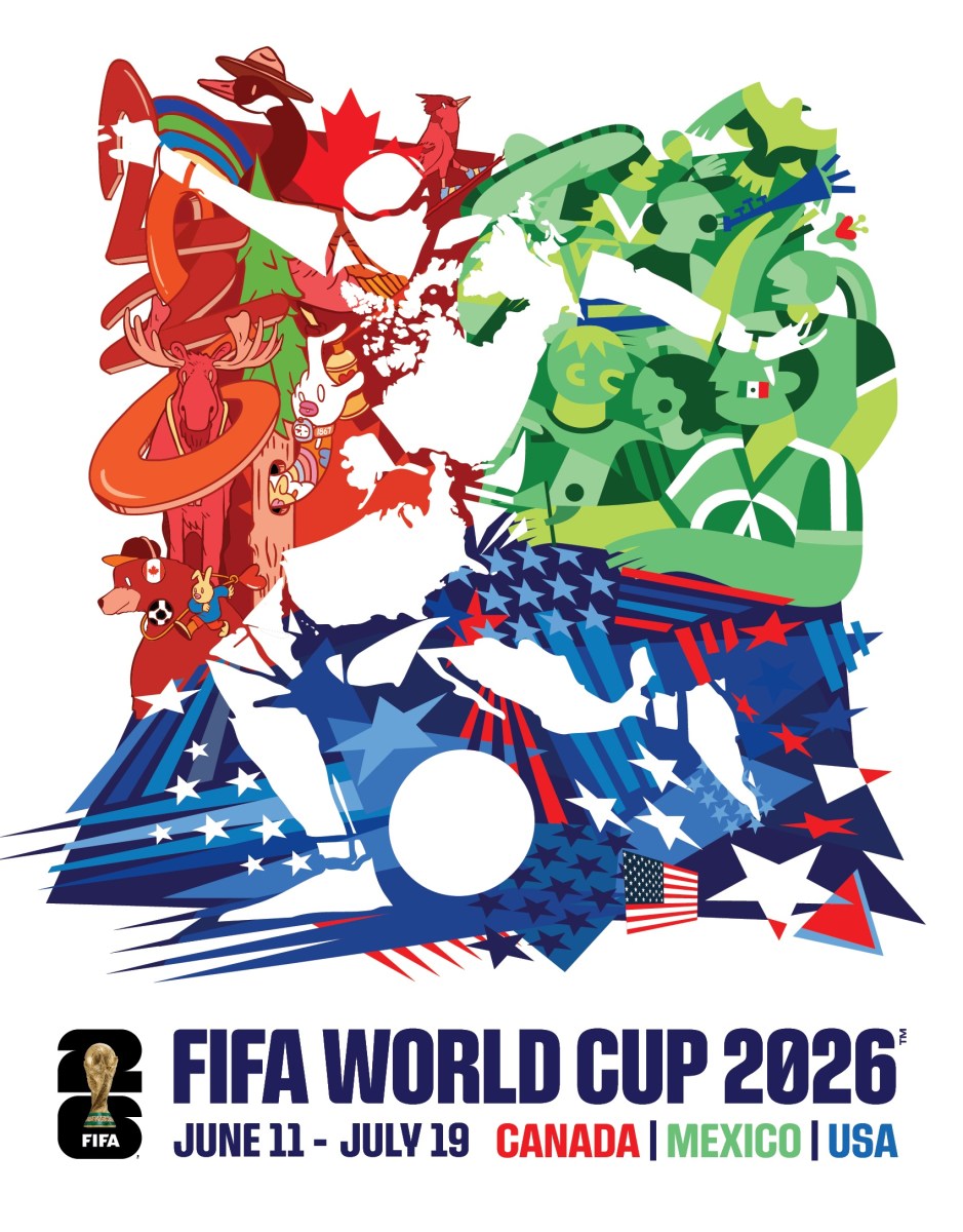 La FIFA presenta el póster oficial del Mundial 2026 en EEUU, México y Canadá
