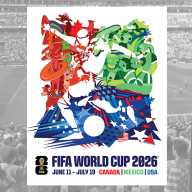 La FIFA presenta el póster oficial del Mundial 2026 en EEUU, México y Canadá