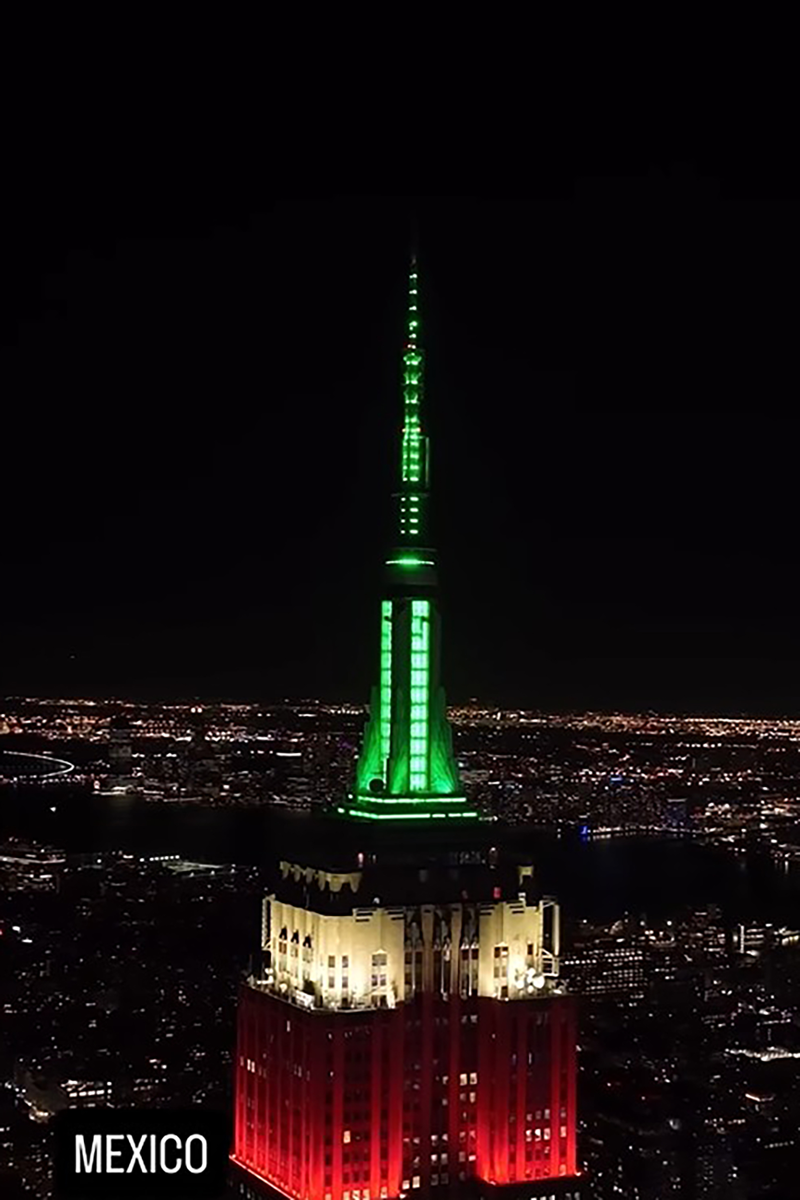 Empire State Building celebra la cercana Copa Mundial de Fútbol
