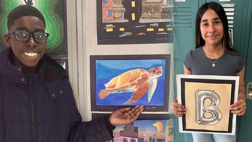 Dos estudiantes artistas de Brentwood seleccionados para exposición nacional