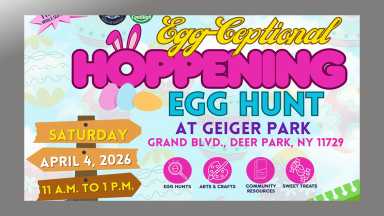 Senadora Martínez invita a su tradicional búsqueda de huevos en Deer Park