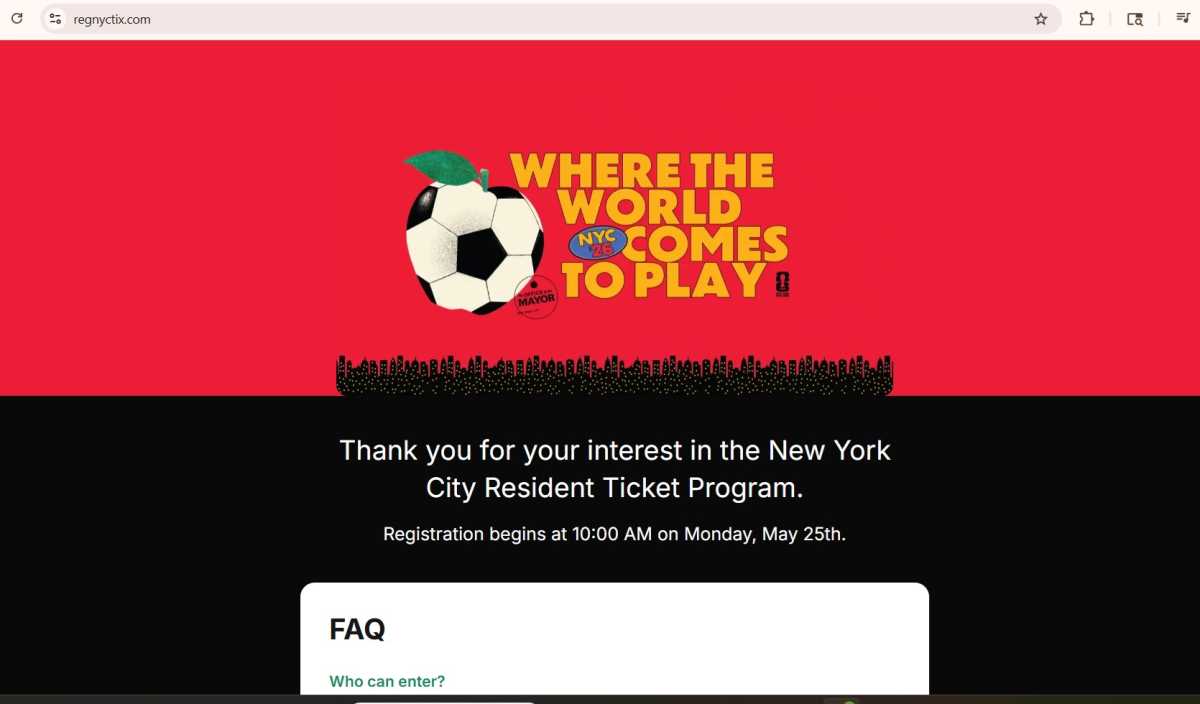Alcalde Mamdani anuncia sorteo de 1.000 entradas del Mundial a $ 50 para neoyorquinos