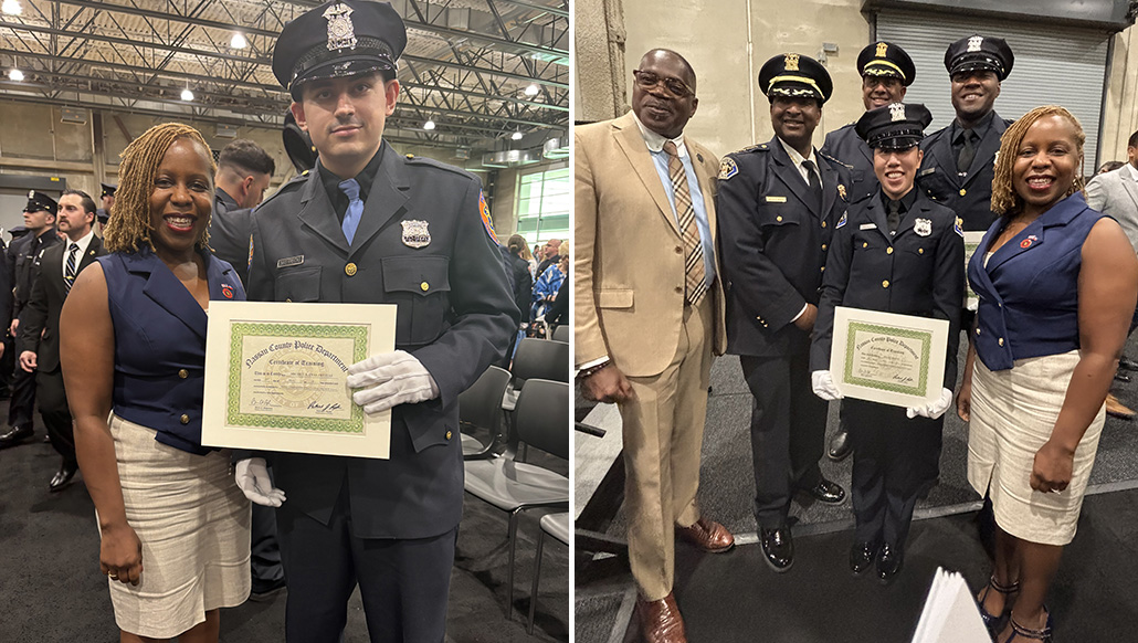 Legisladora Russell presente en graduación de nuevos policías del condado de Nassau