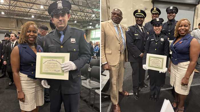 Legisladora Russell presente en graduación de nuevos policías del condado de Nassau