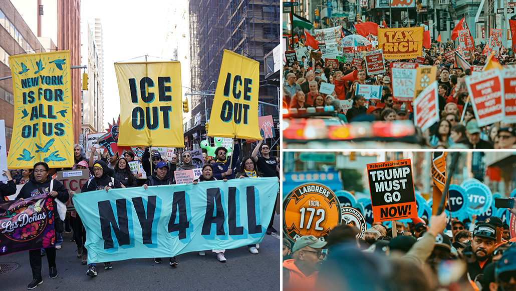 Miles de trabajadores inmigrantes protestan contra ataques de ICE y la guerra de Trump