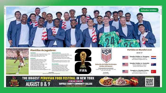 Mundial 2026 : Estados Unidos, plantilla de jugadores y calendario en Grupo D