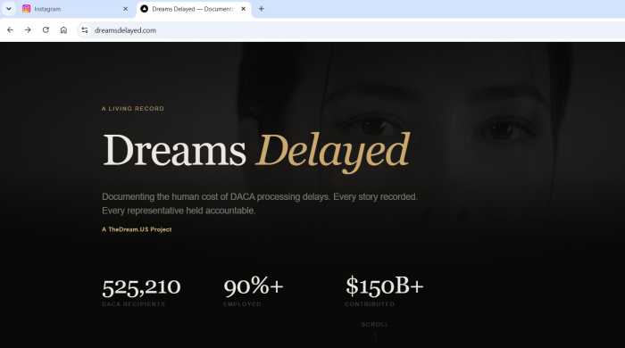 @DACADreamsDelayed documenta el costo humano de los retrasos en DACA y fomenta el apoyo a protecciones permanentes