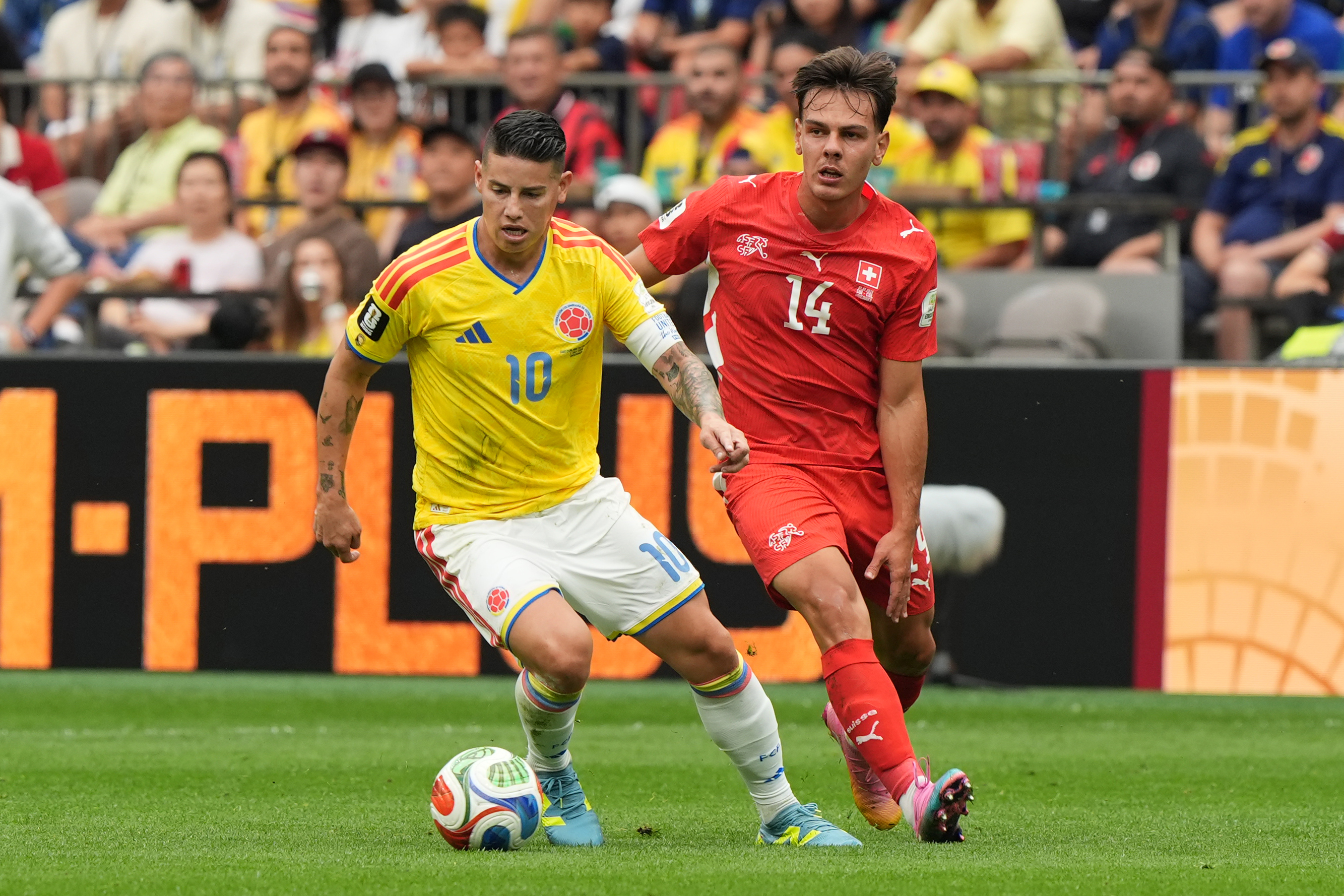 Colombia se despide invicta del Mundial, Suiza avanza a 4tos. vía penales