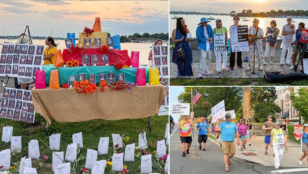 Marchan y realizan vigilia en Long Island contra la violencia de ICE