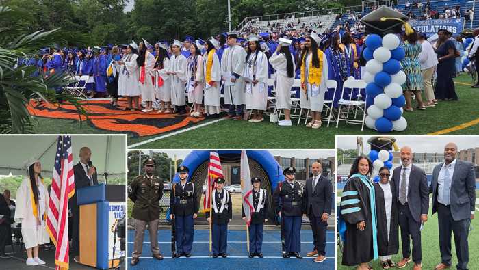 Legislador Davis celebra a los graduados de Hempstead High School