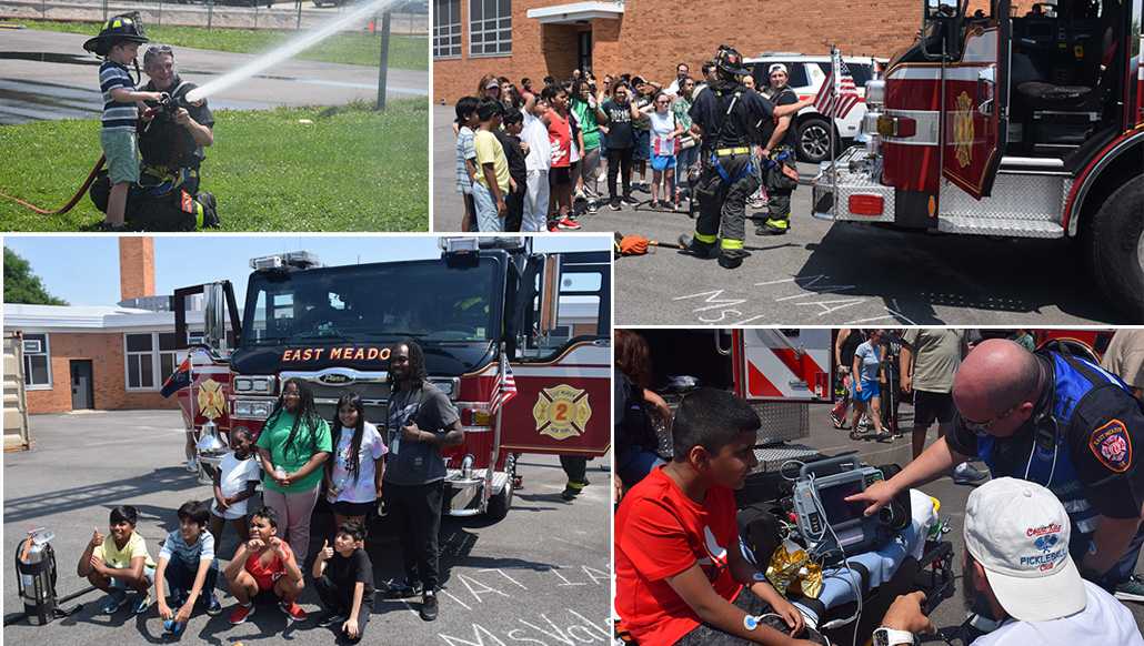 Los equipos de emergencia inspiran a estudiantes en East Meadow