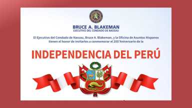 Condado de Nassau invita a la celebración de la Independencia del Perú