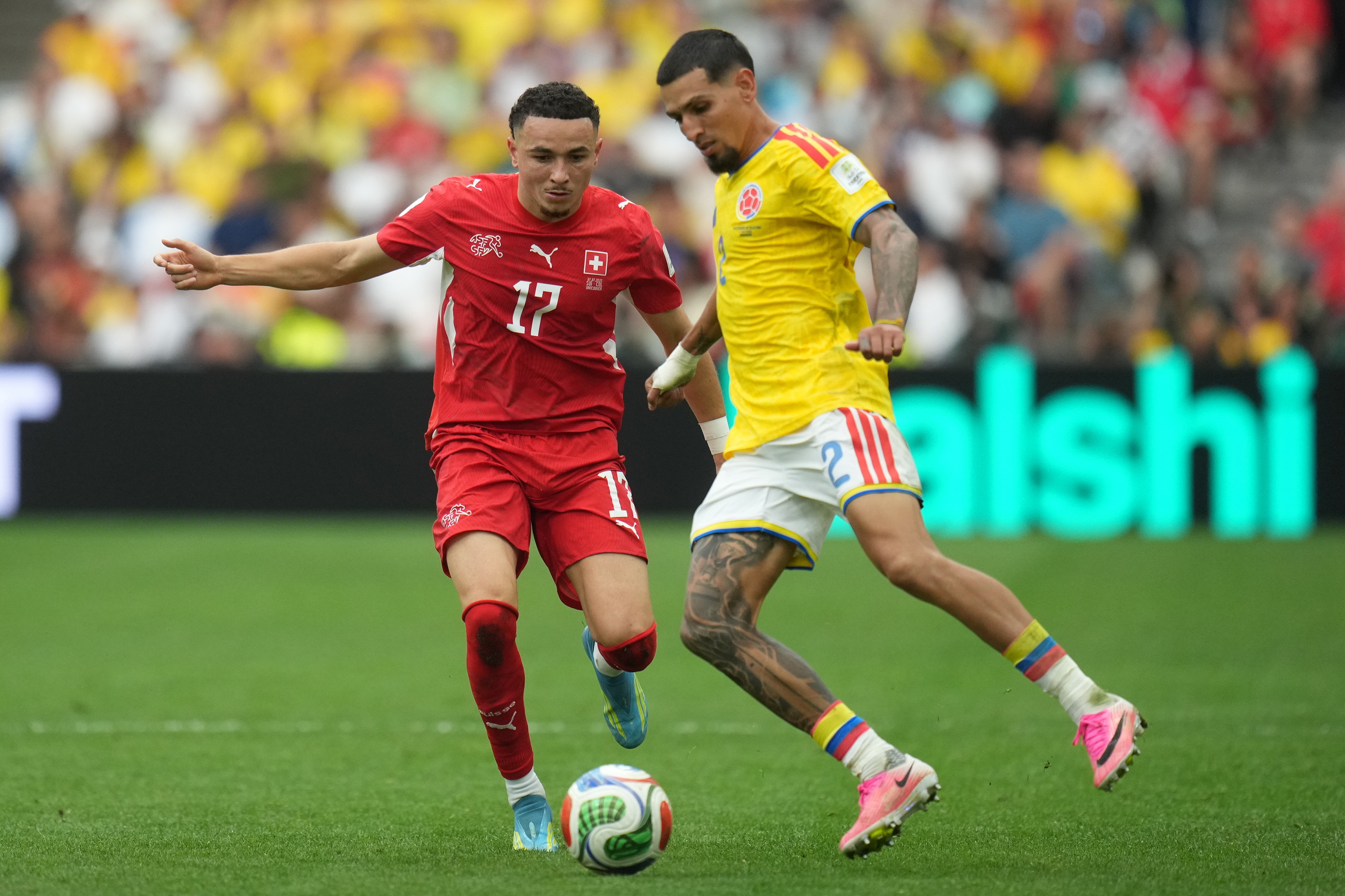 Colombia se despide invicta del Mundial, Suiza avanza a 4tos. vía penales