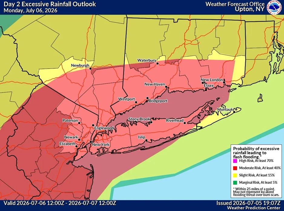 Pronóstico de inundaciones por tormentas en Long Island motiva la declaración de estado de emergencia