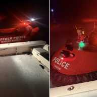 Agentes de la Unidad Marítima rescatan a familia varada en una embarcación en Suffolk