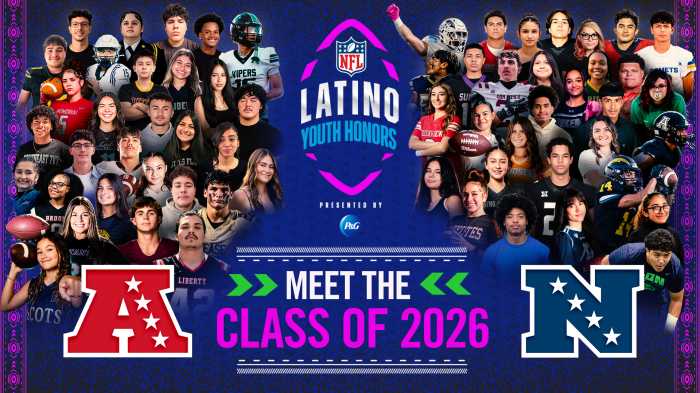 La NFL celebra a los mejores estudiantes-atletas latinos