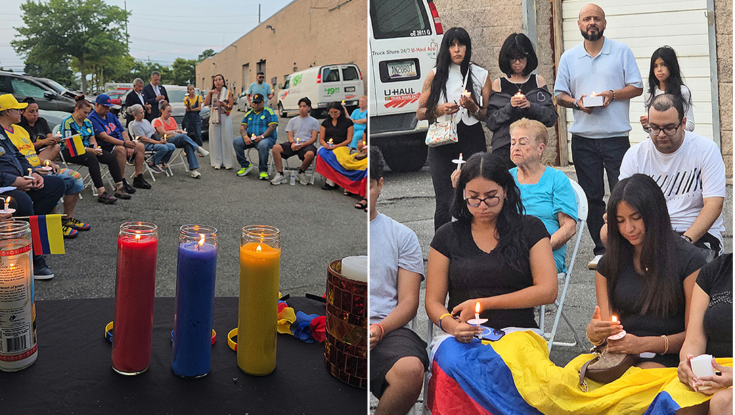 Long Island se une en oración y solidaridad con Colombia durante una vigilia comunitaria