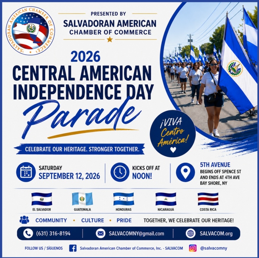 Invitan al Desfile y Festival del Día de la Independencia de Centroamérica 2026 en Long Island