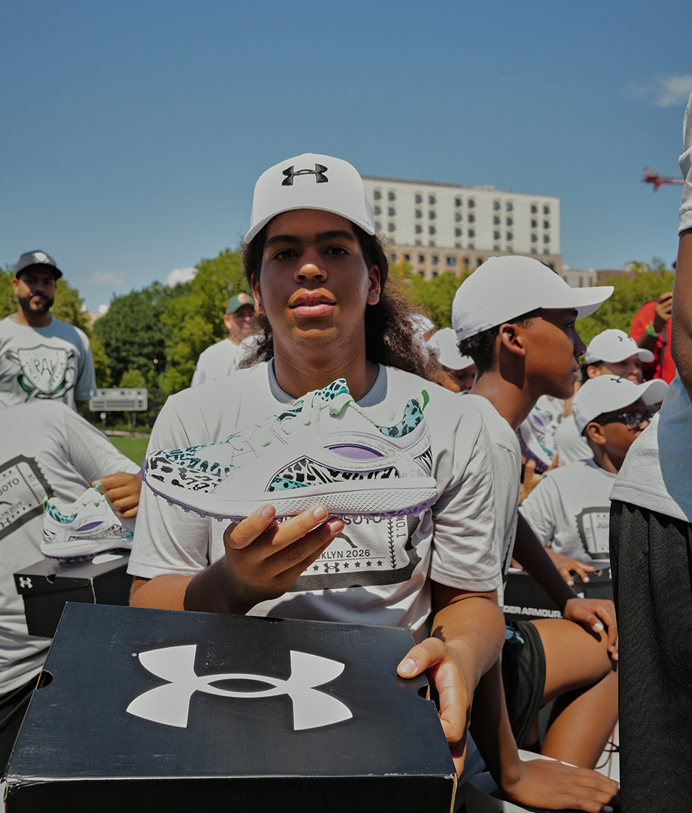 Juan Soto y Under Armour organizan clínica de béisbol y presentan "La Fiera" en NYC