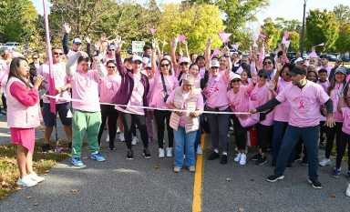 Organizan caminata contra el cáncer de seno en el Eisenhower Park