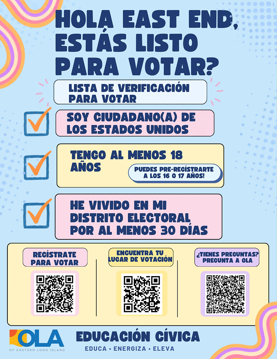 OLA of Eastern Long Island lanza iniciativa bilingüe de participación cívica para latinos