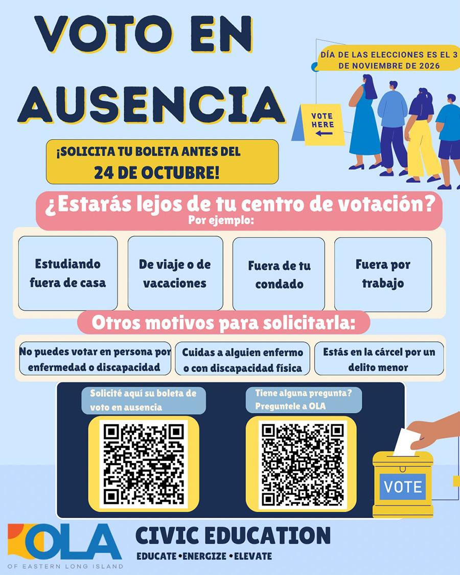 OLA of Eastern Long Island lanza iniciativa bilingüe de participación cívica para latinos