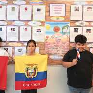 Estudiantes de primaria de Copiague destacan a figuras hispanas que han marcado la historia
