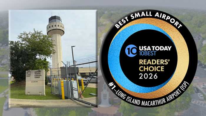 Long Island MacArthur Airport nombrado el mejor aeropuerto pequeño de Estados Unidos