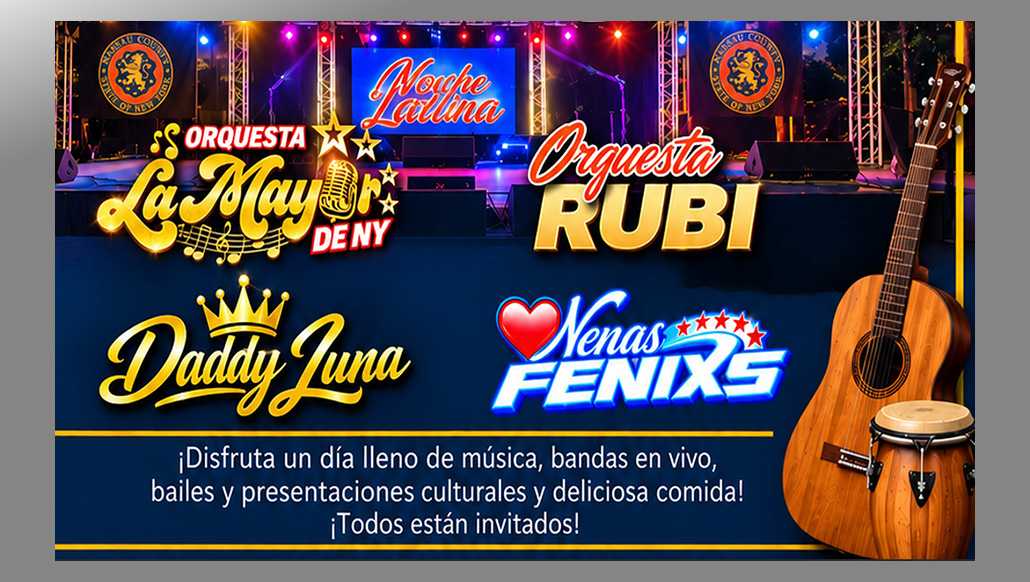 Condado de Nassau celebra “La Noche Latina” este domingo en el Eisenhower Park