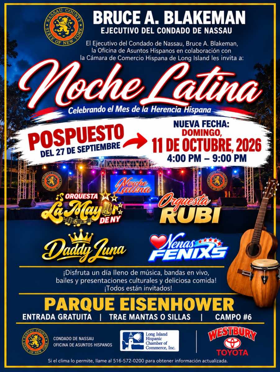 Condado de Nassau celebra “La Noche Latina” este domingo en el Eisenhower Park